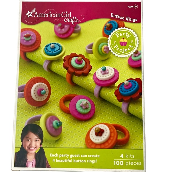 American Girl Book/Craft Lot of 8 items- ring craft, books, paper dolls - Picture 8 of 10